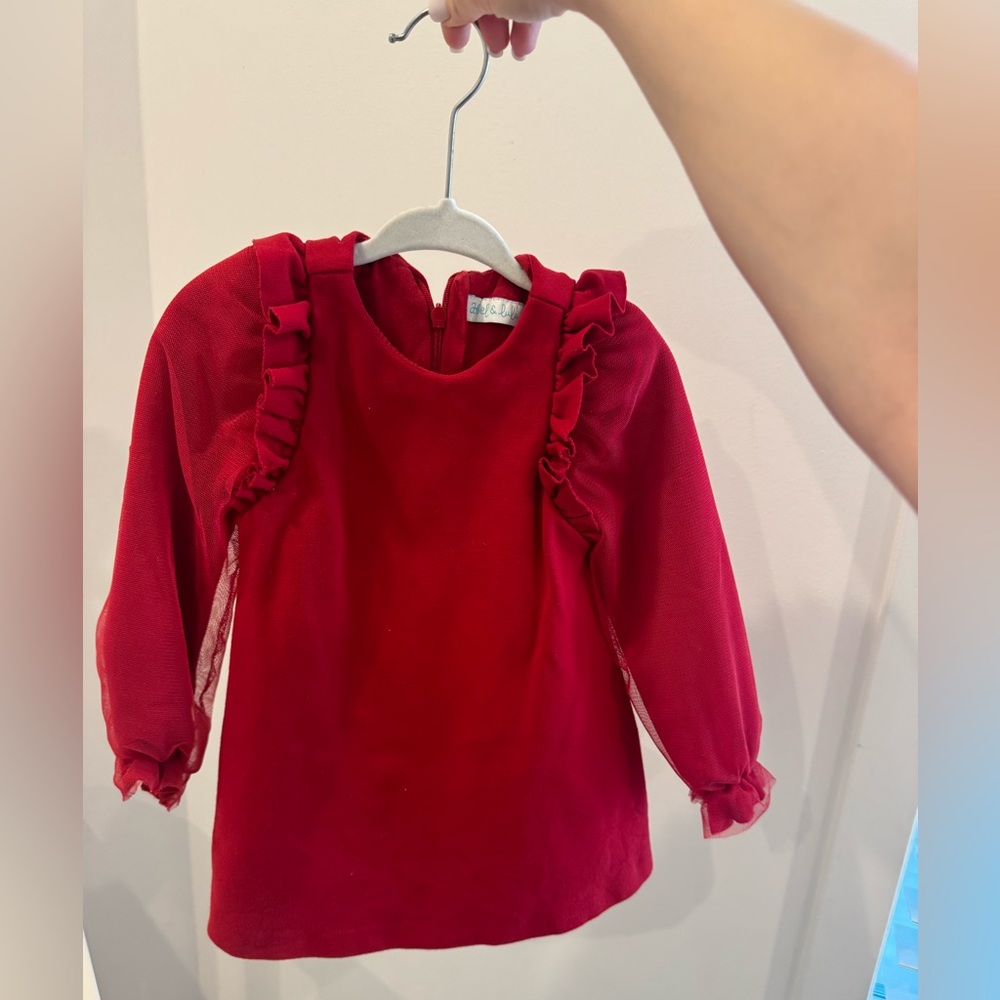Abel and Lula Toddler Dress in Red Size 18M